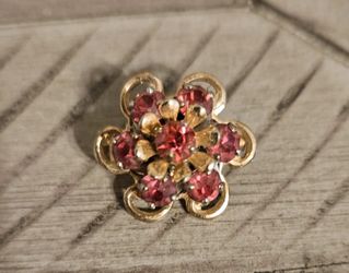Signed Barclay cluster brooch