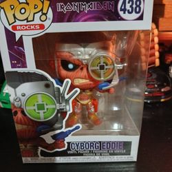 Brand New Iron Maiden Cyborg Eddie #438 Funko Pop 