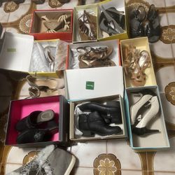 12 Pair New And Lightly Used Size 6 Shoes. Great Brands. Read Details See My Page Tons More