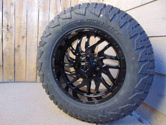 4 New 20X9 TIS Offroad Gloss Black Rims & LT 295 65 20 RBP R/T 10ply Tires 8X6.5 +1MM Offset