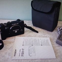 Olympus Pen-F Camera Body Mirrorless Micro Four Thirds Very Low Shutter Count With Grip