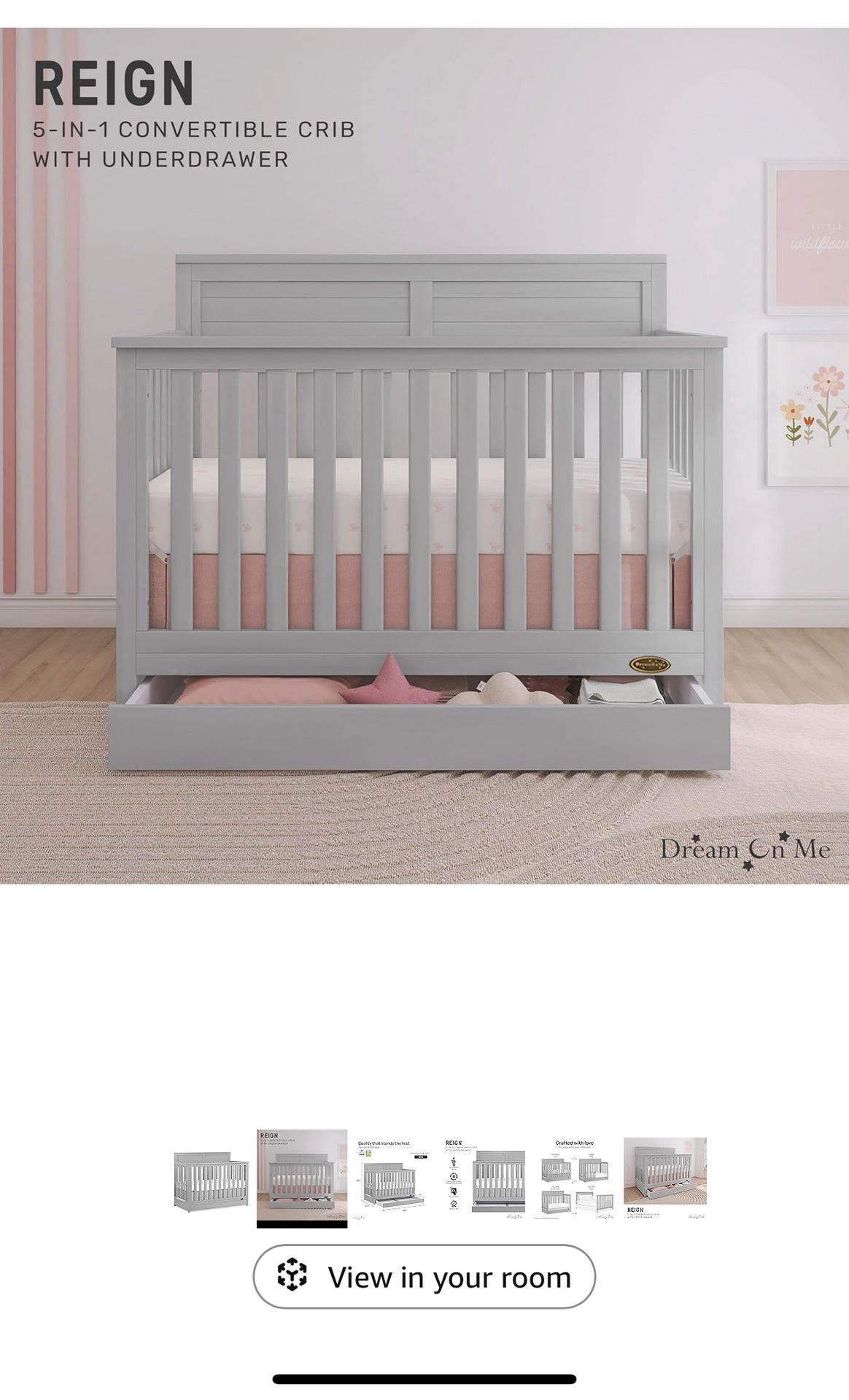 Gently Used Convertible Crib