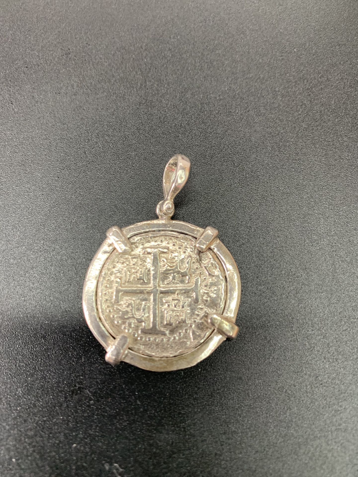 Atocha silver coin pendant