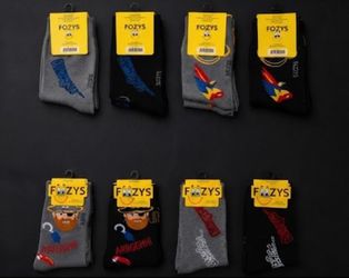 Foozys Novelty Crew Socks NWT Y2K Graphic Designs