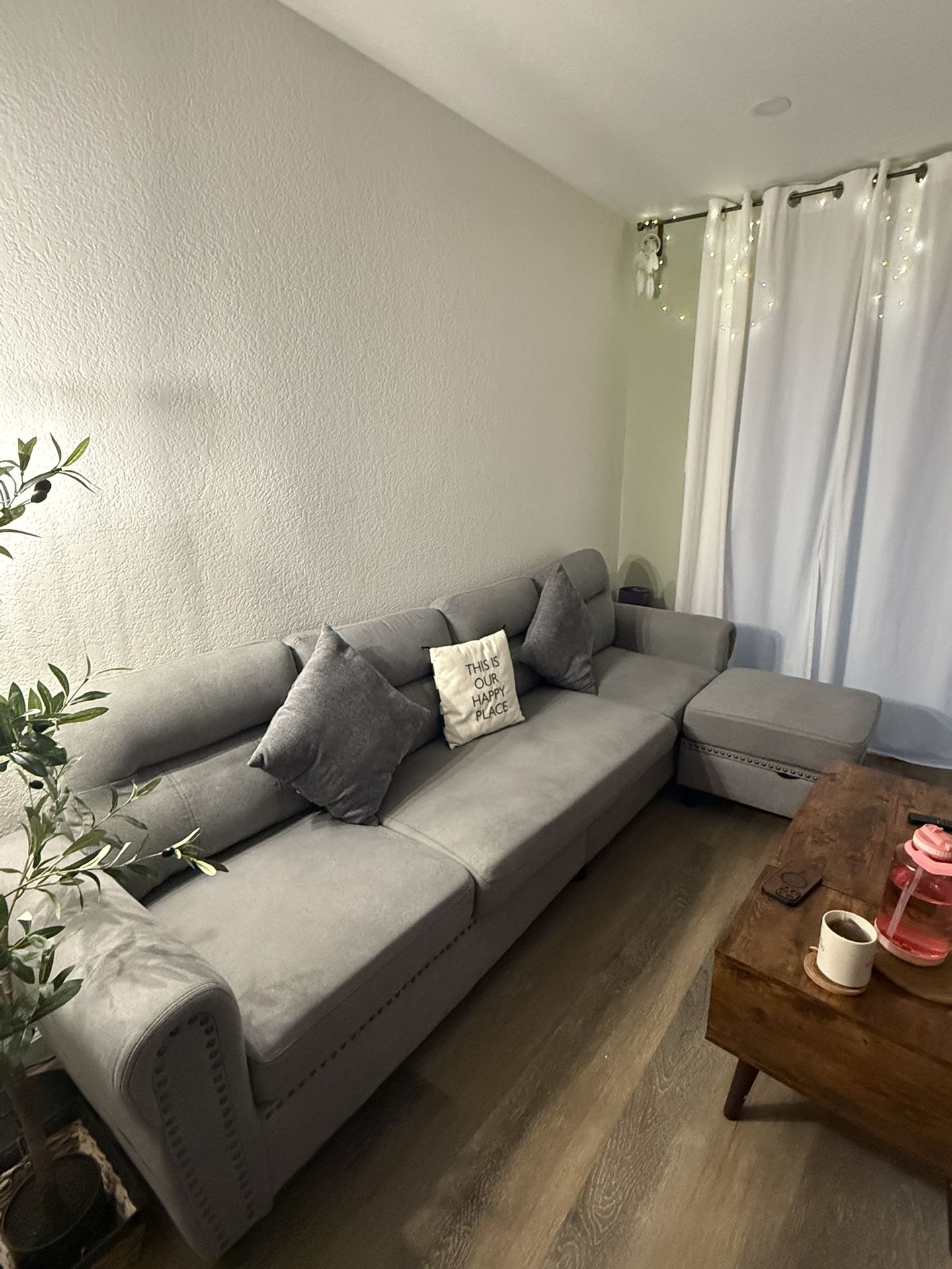 Sectional Sofa Couch With Ottoman