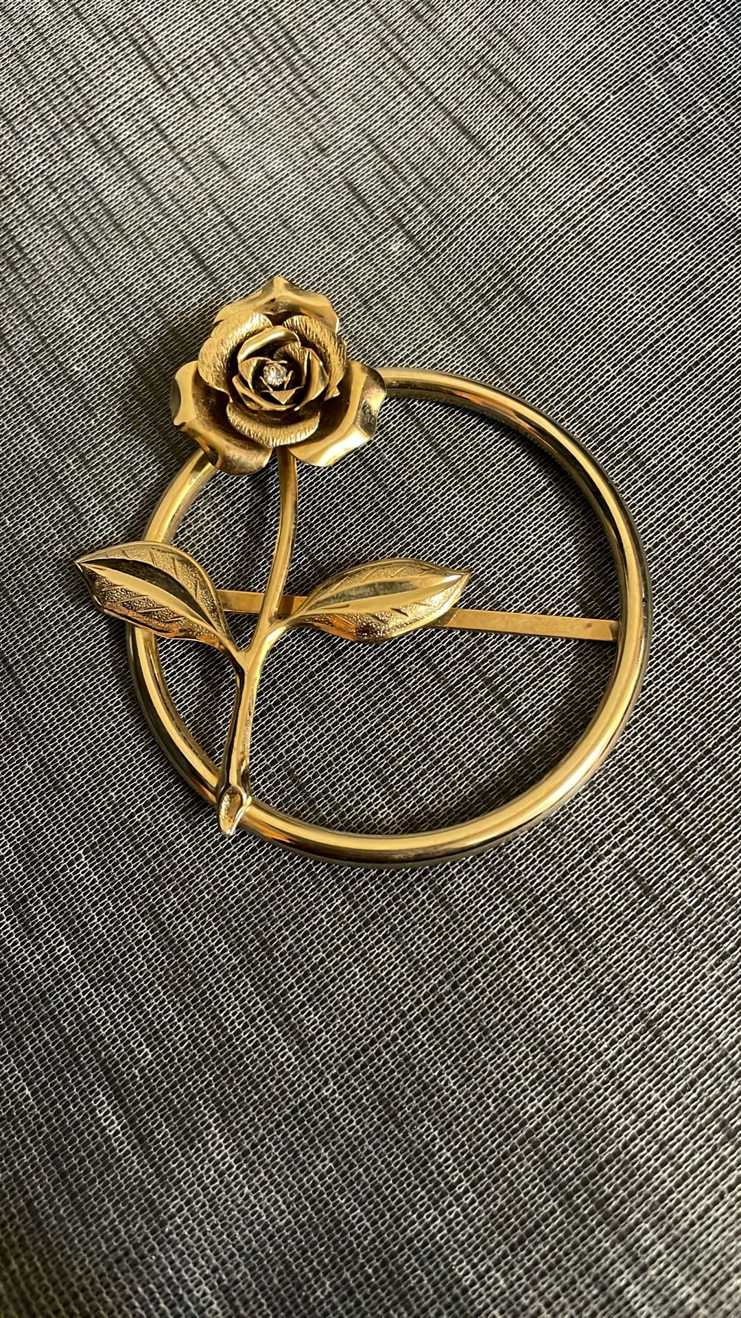 Vintage Rose Belt Buckle 