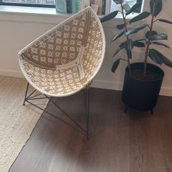 Woven, Rattan Accent Chair 