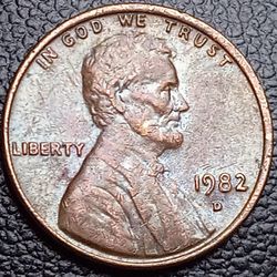 1982 D Copper Penny (DDR) Large Date 