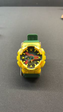 Casio G-Shock Rastafarian Green Men's Watch GA-110RF-9A  GA110RF 9A