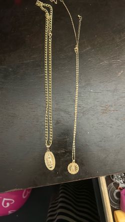 Gold necklaces