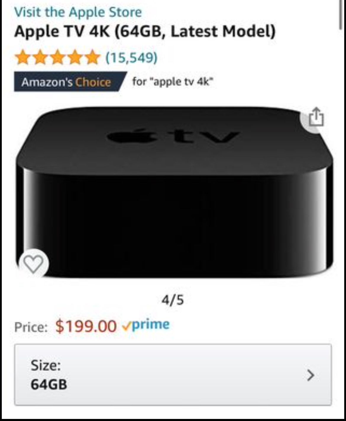 Apple TV 4K (64GB)