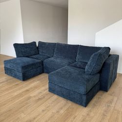 Floor Model/Return Lovesac Midnight Navy Corded Velvet Sactional - 🚚 FREE SHIPPING 