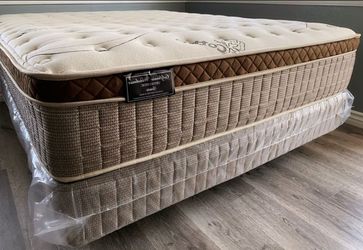 Queen Organic Cloud Edition Europillow Top 12inch Matres!!