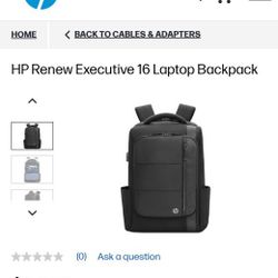 HP Executive Renew Laptop Bagpack New