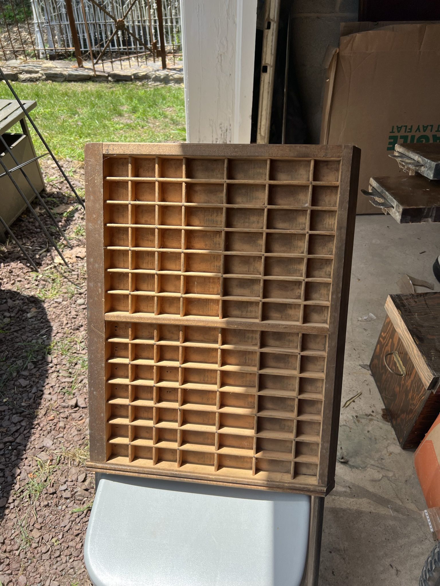 Antique Printers Tray