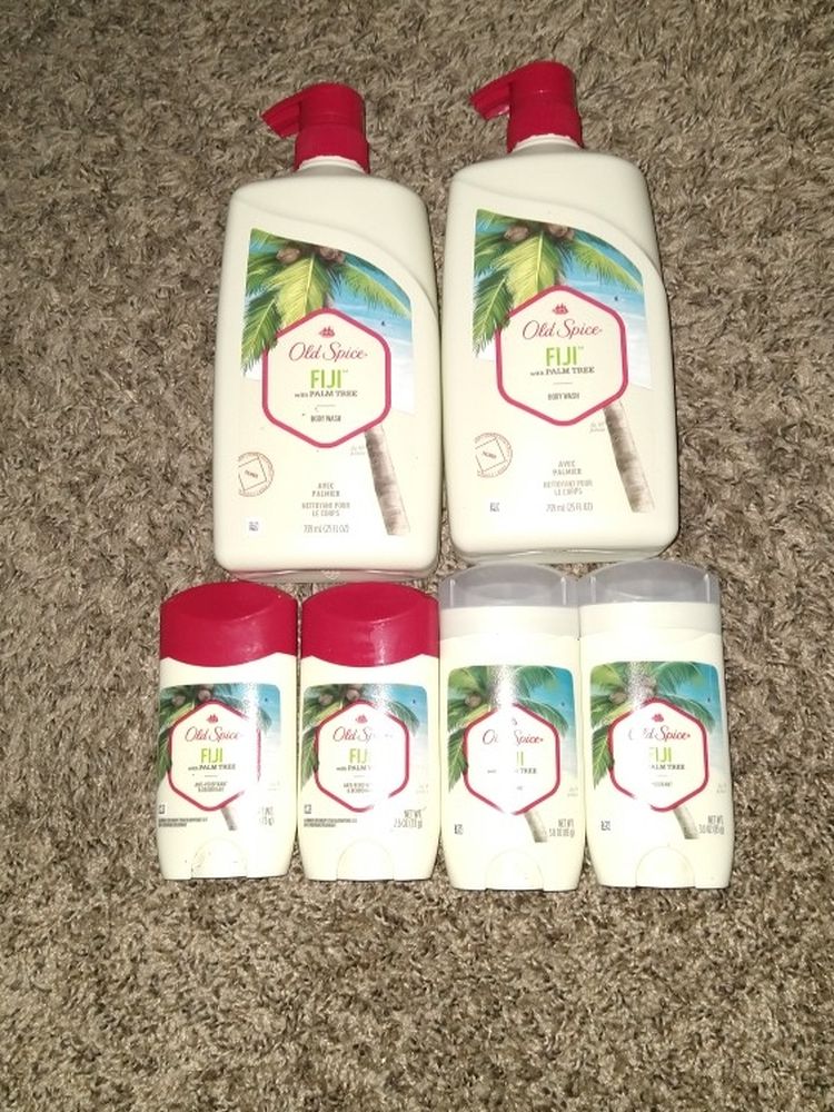 2 Old Spice Body wash, 4 Deodorants