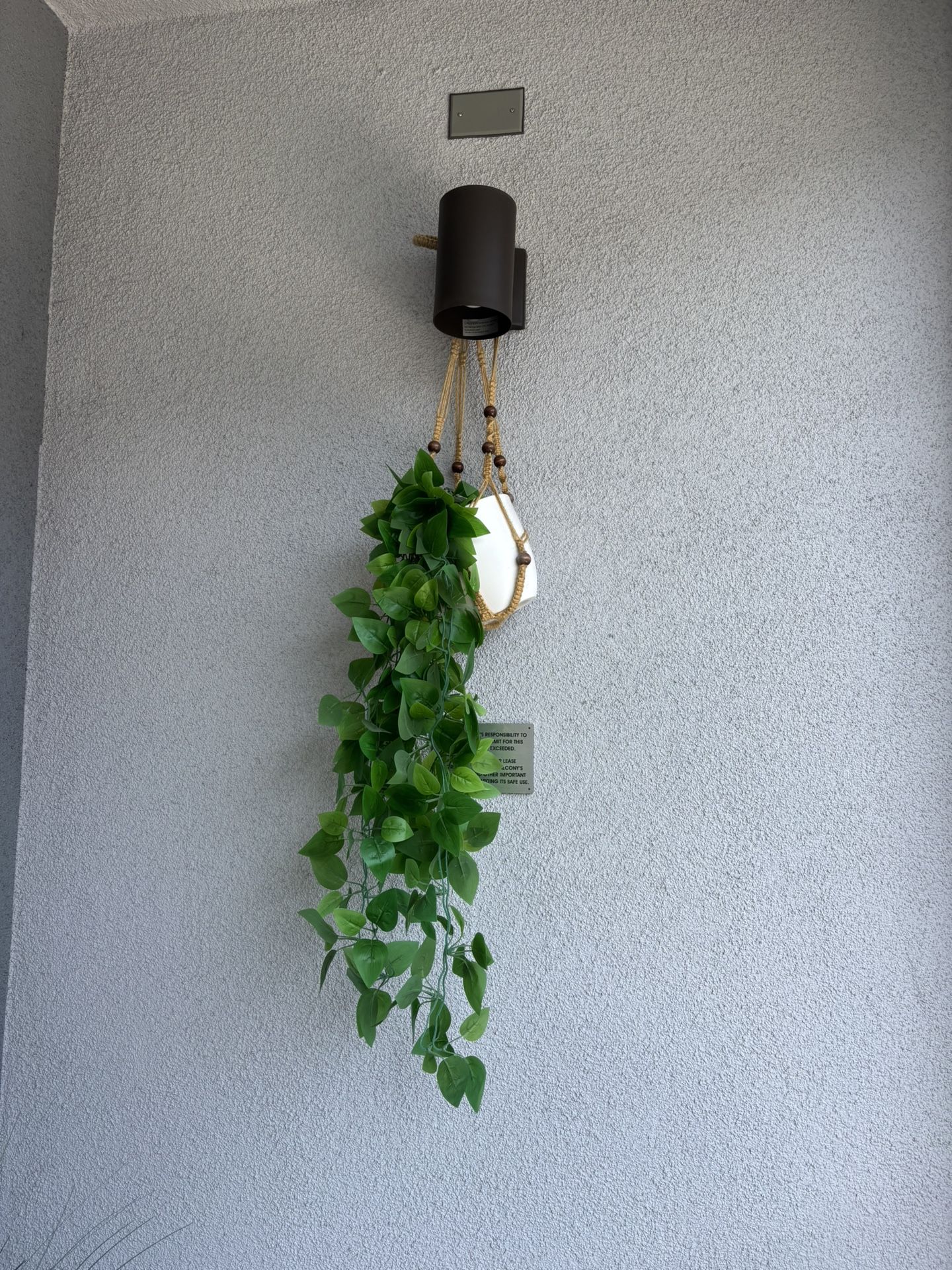 Faux Boho Hanging Plant