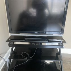 Tempered black glass Tv Stand