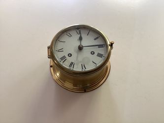Vintage Schatz German Brass Mechanical Wall Clock