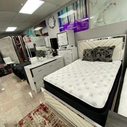 4 Pc Bedroom Set White 