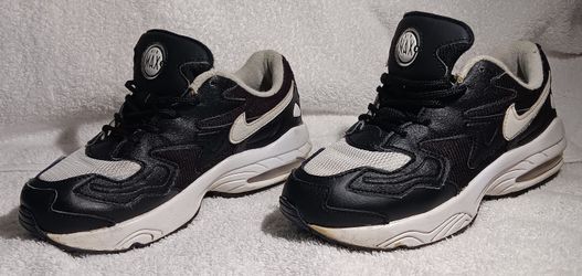 Nike Boys Air Max2 Light Little Kids Children Shoes Sneakers Black/ White CJ4026-001 Size 13C