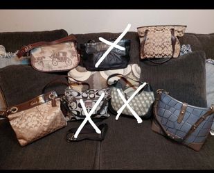 Vintage Coach, Dooney And Bourke various prices