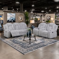 🔥 ONE DAY SALE! 🔥 Ultra-comfy reclining sofa or loveseat only $599 each!