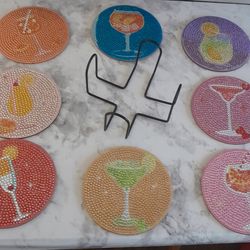 Colorful Cocktail Coaster Set