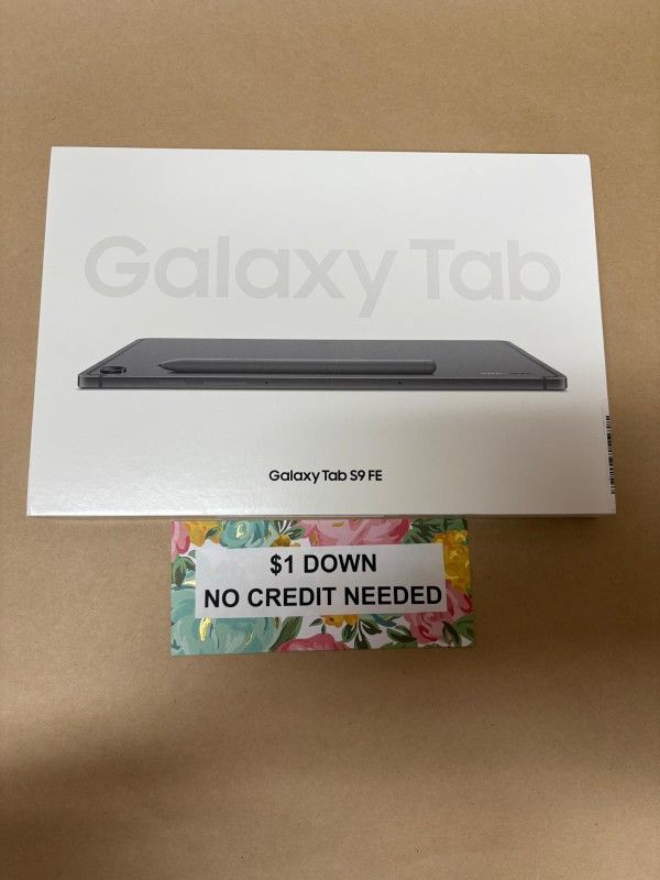 Samsung Galaxy Tab S9 FE Tablet New - Pay $1 today and pay the rest later -