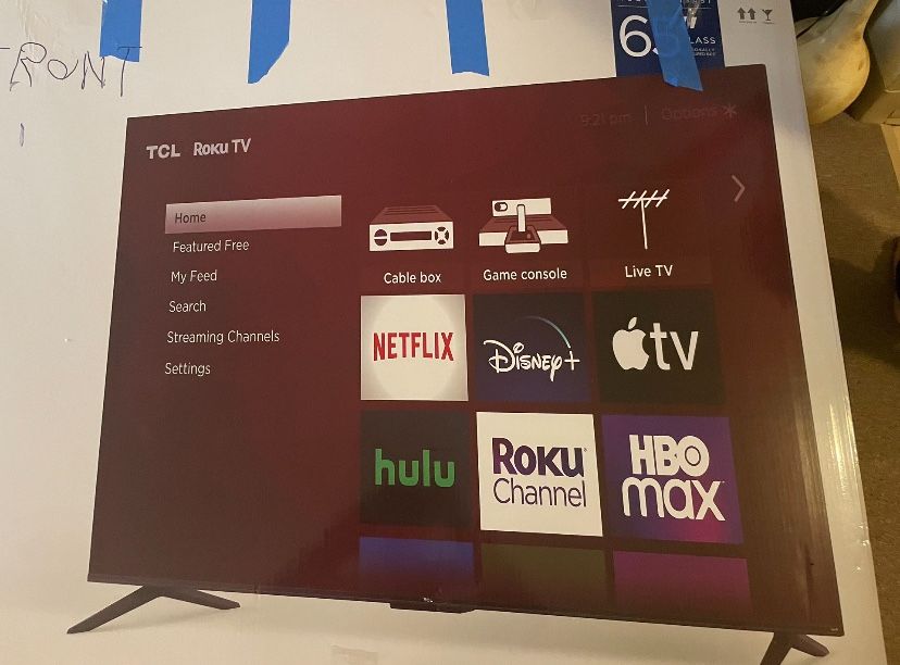 65 In TCL Roku Smart Tv