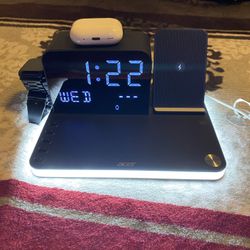 acer 7-in-1 Wireless Charging Station: Charger Stand for Multiple Devices for Apple - iPhone 16 15 14 13 12 Pro Max Apple Watch Airpods, Wireless Char
