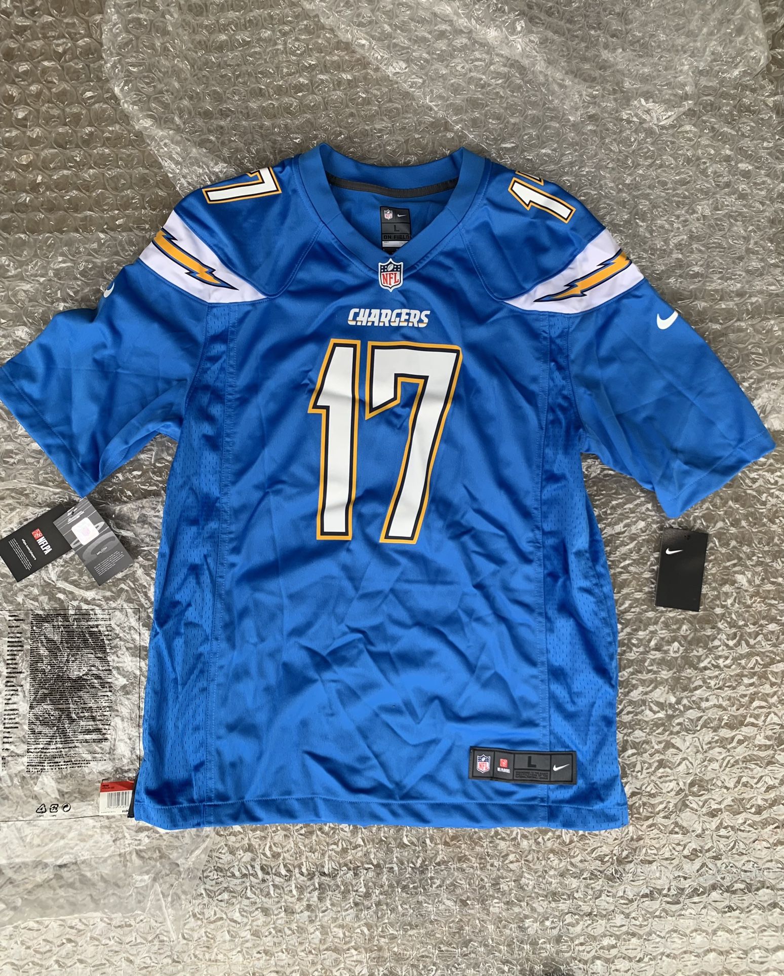 LOS ANGELES CHARGERS PHILIP RIVERS #17 JERSEY NIKE NFL (LARGE