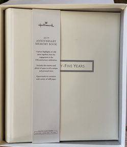 Hallmark 25th Anniversary Memory Book ~ From Engagement to 25th Anniversary NIB