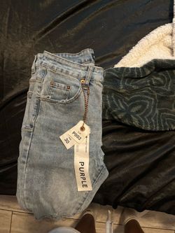 purple jeans