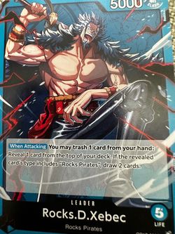 OP17 Rocks Pirates Blue Deck (50 Cards + Leader) w/ SR Hits - Ready to Play!