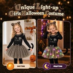 Size 5-6 Halloween Cheetah Outfit For Girls 