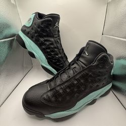 Jordan 13 Black&Island Green Size 12