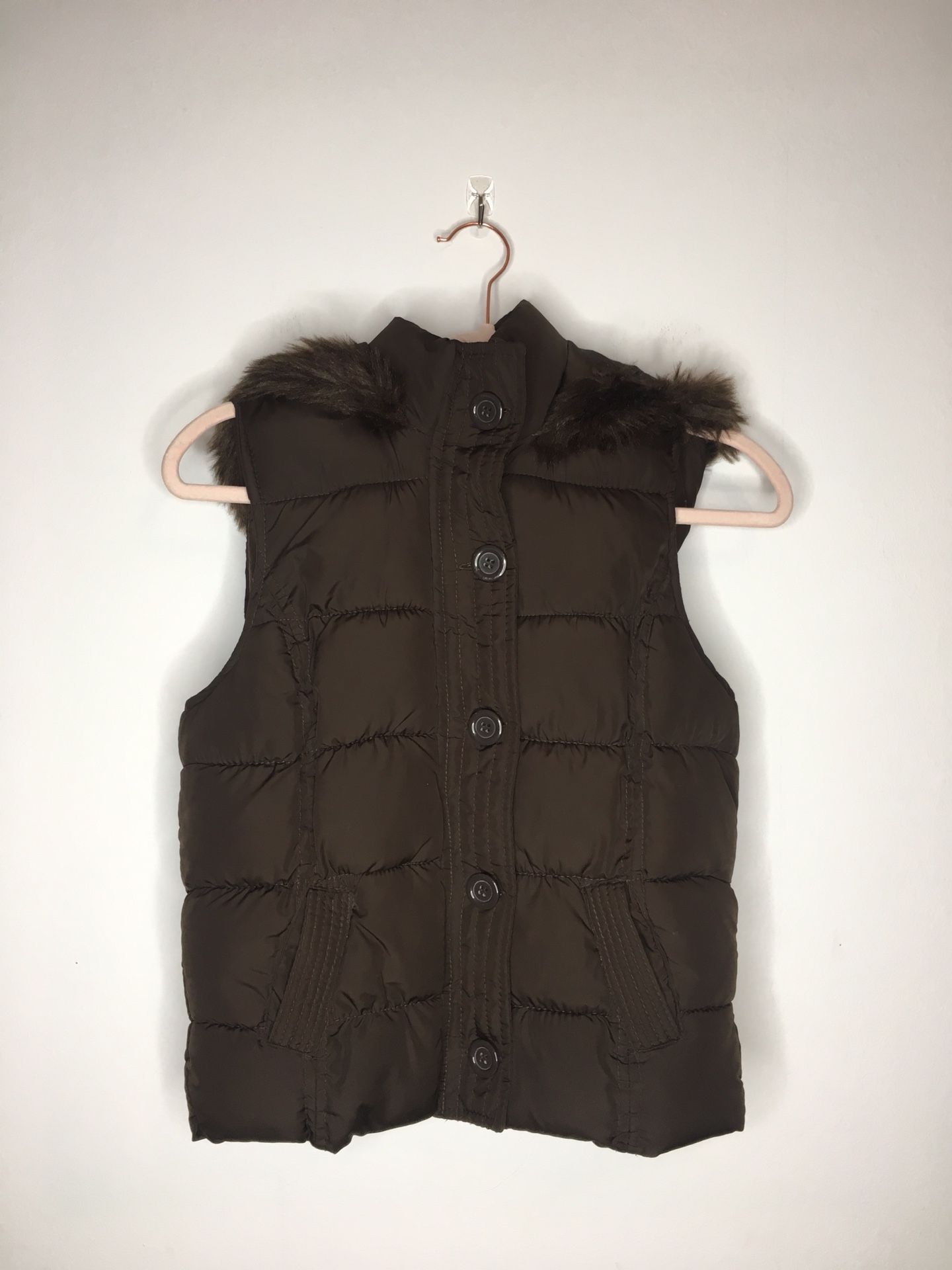 Brown Puffer Vest