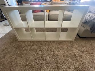 White ikea cube organizer