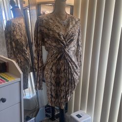 Snake Print Dress New