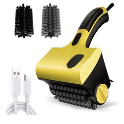 Electric Grill Brush for Outdoor, Cordless Rechargeable Grill Brush with Water & Cleaning Solution Tank, IPX7 Waterproof, 304 Stainless Steel, Automat