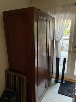 SOLID Wood Armoire 