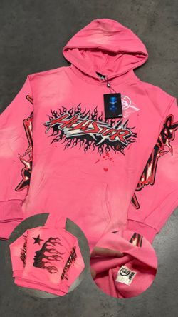 Hellstar Hoodie ā Pink and Blackš„
