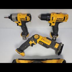 12 V Dewalt Drills And Sawzall