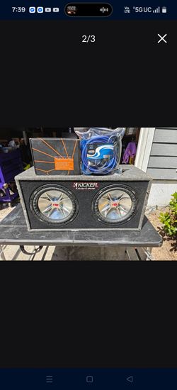 Kicker 12s ported box amp and wiring