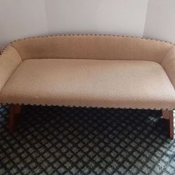 Antique Upholstered Bench