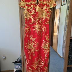 Chinese Qipao Cheongsam For Wedding Tea Ceremony