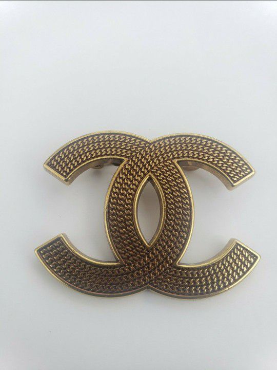 CC Gold Plated Brooch
