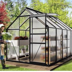 Black Aluminum Frame That Can Be Used For A Greenhouse Or A Shed - Read Description 