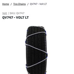 Volt LT Premium Light Truck/SUV Cable Tire Chains (QV747)